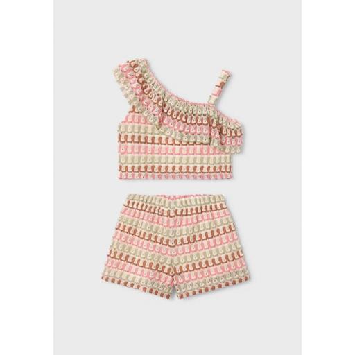 Conjunto niña asimétrico Mayoral mandarina ref.3225 [1]