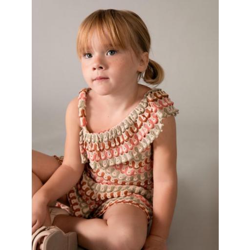 Conjunto niña asimétrico Mayoral mandarina ref.3225 [2]