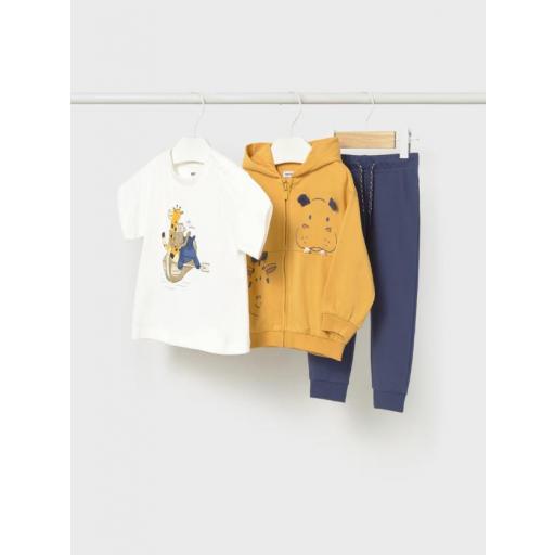 Chandal 3 piezas niño primavera Mayoral Peach ref.1833