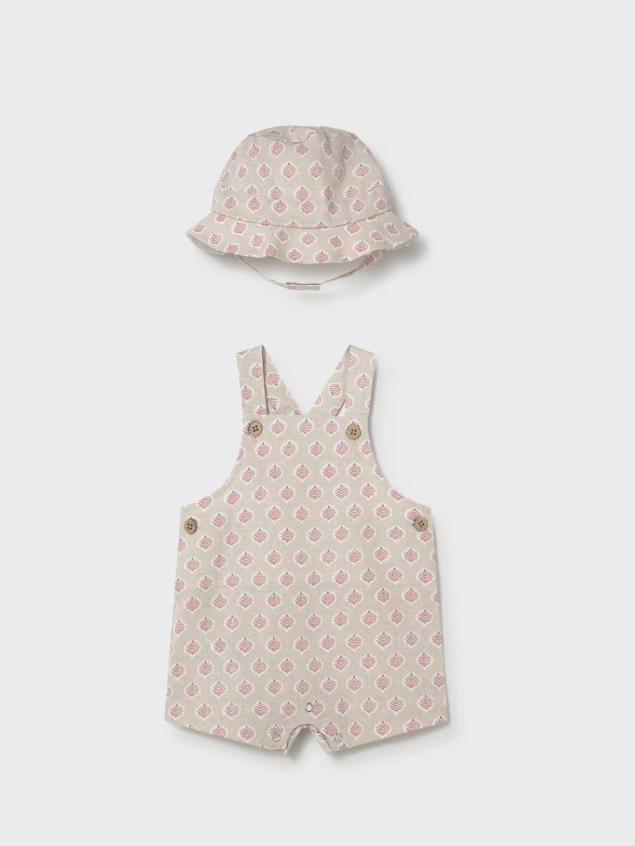 Conjunto peto y gorro Terracota bebé Mayoral ref.1611