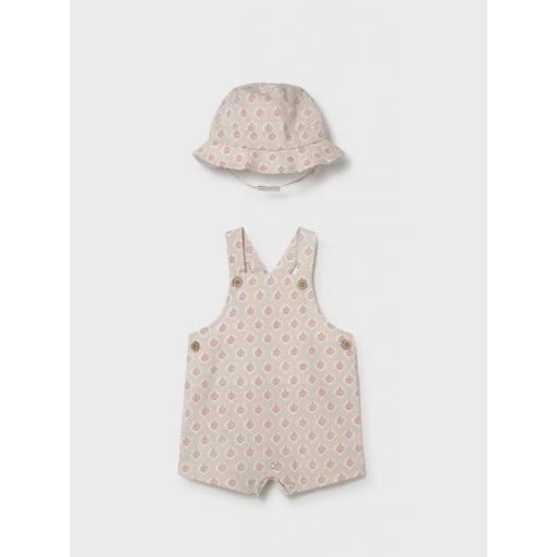 Conjunto peto y gorro Terracota bebé Mayoral ref.1611