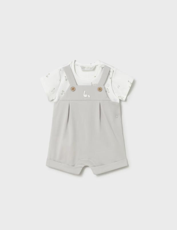 Pelele peto Oca Mayoral color plata ref.1629