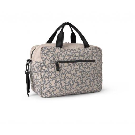 Bolso maternidad con broches para coche y cambiador incluído beig Tous Baby [2]