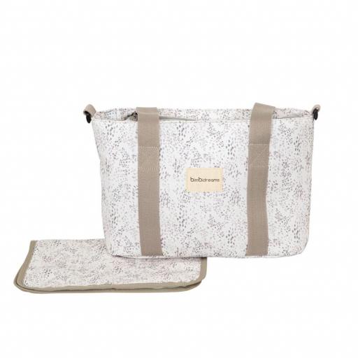 Bolso organizador crossbody+cambiador Dots lino Bimbidreams [0]