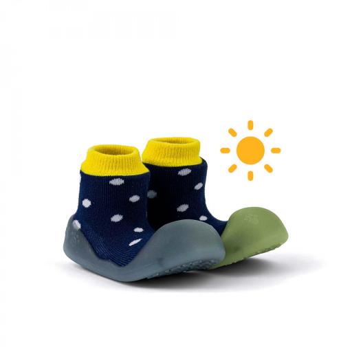 Zapato Big toes Chameleon Polka navy [3]