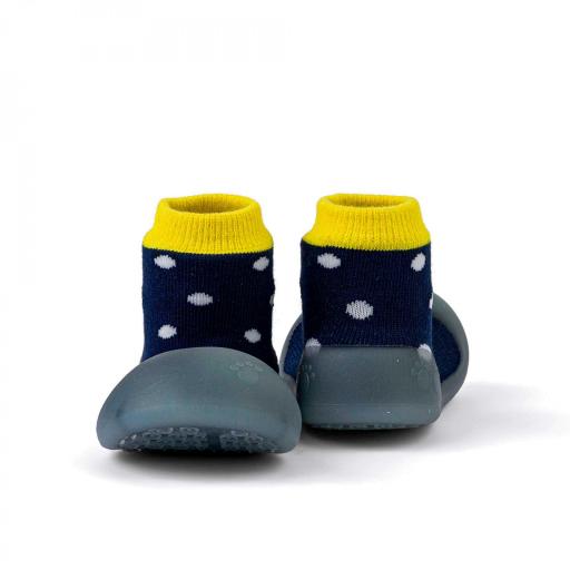 Zapato Big toes Chameleon Polka navy [1]