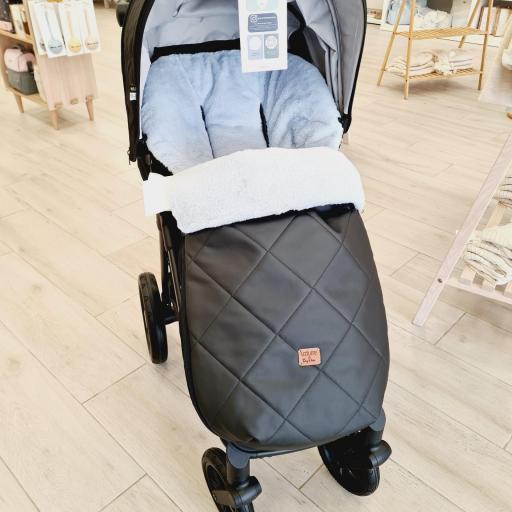 Saco silla universal Uzturre polipiel Cocco negro pelito azul [2]