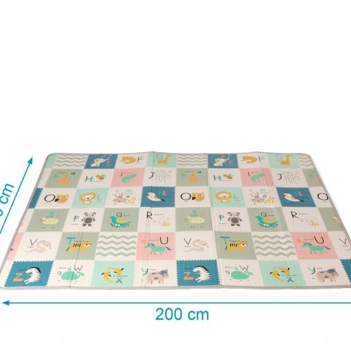 Alfombra juegos plegable reversible Kiokids  150cm x 200 cm [1]