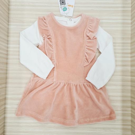 Pichi y camiseta micropana rosa Babybol  ref.241001