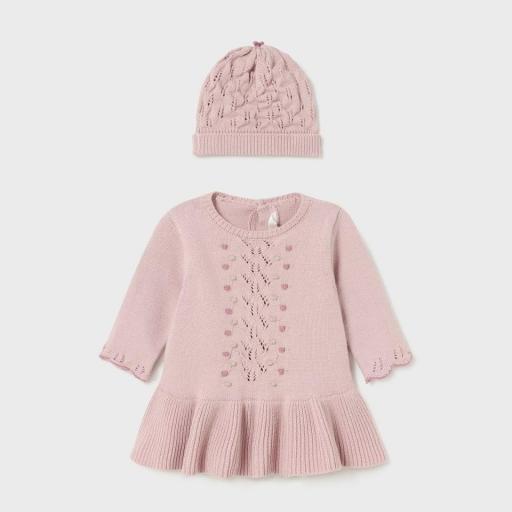 Vestido tricot con gorro Mayoral Sugar ref.2888 