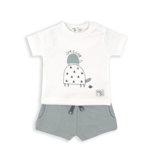 Conjunto Babybol Sea Club azul nube ref.150837