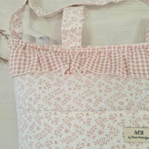 Bolso talega volante rosa Artesanía Chari ref.501  [1]