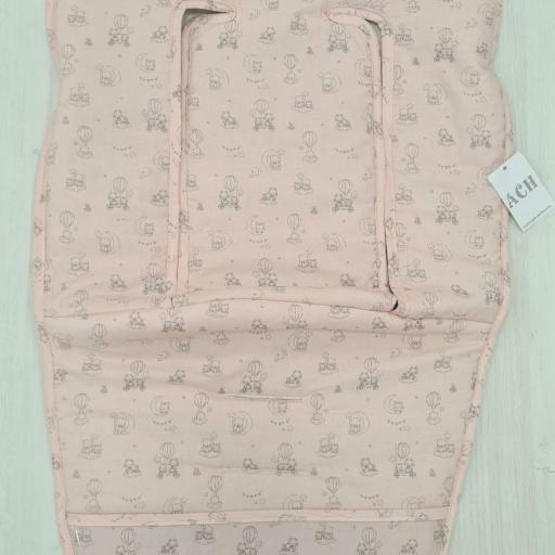 Colchoneta silla universal  con pies plastificados Sweet Dreams rosa Artesanía Chari ref.503 [0]