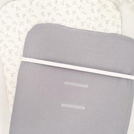 Colchoneta silla reversible universal ramilletes gris dpeques [1]