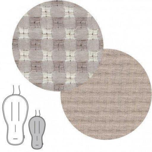 Colchoneta silla universal Buga reversible Cambrass Vicky Vichy  beige arena