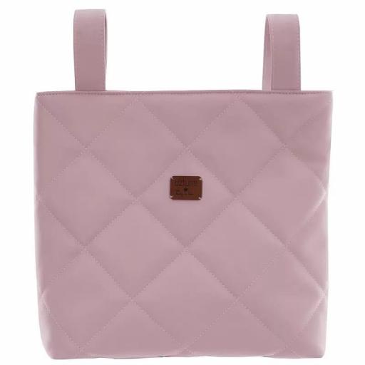 Bolso talega polipiel Cocco Uzturre colo Rosa empolvado