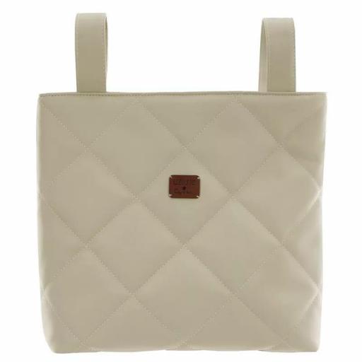 Bolso talega polipiel Cocco Uzturre color Piedra