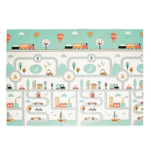 Alfombra de juegos plegable y reversible Olmitos Town jungle [1]