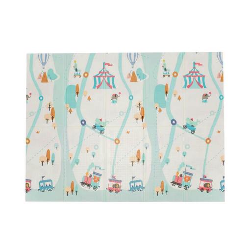 Alfombra de juegos plegable y reversible Olmitos Circus Fish [0]