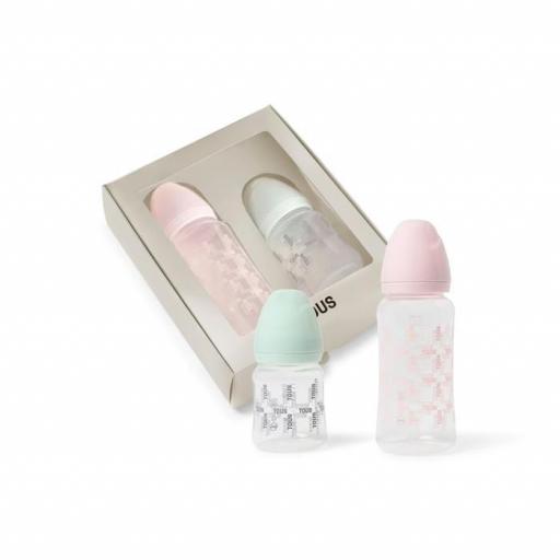 Pack 2 Biberones Tous Baby rosa
