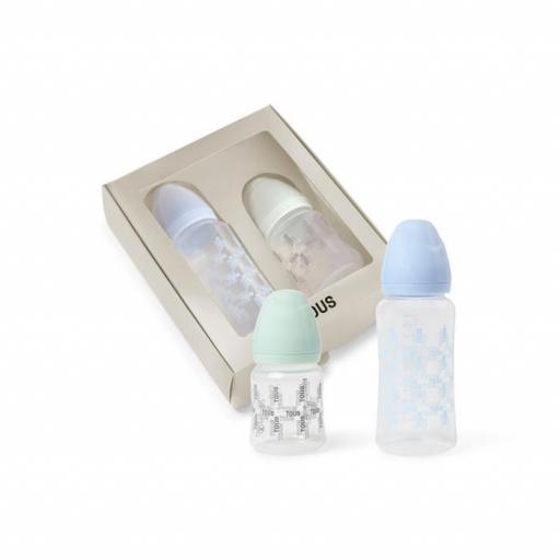 Pack 2 biberones Tous Baby azul