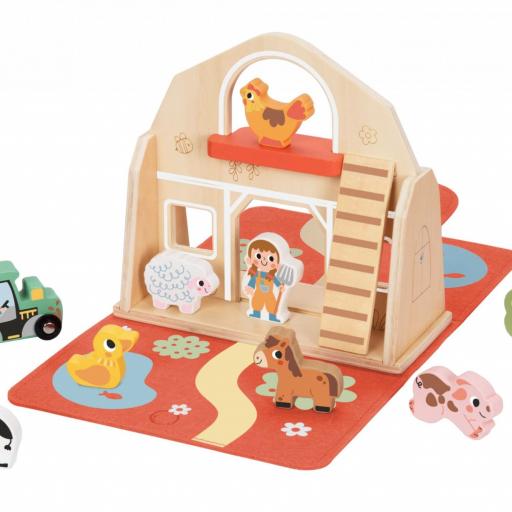 Juego madera granja  Farm Play set ref.tp518