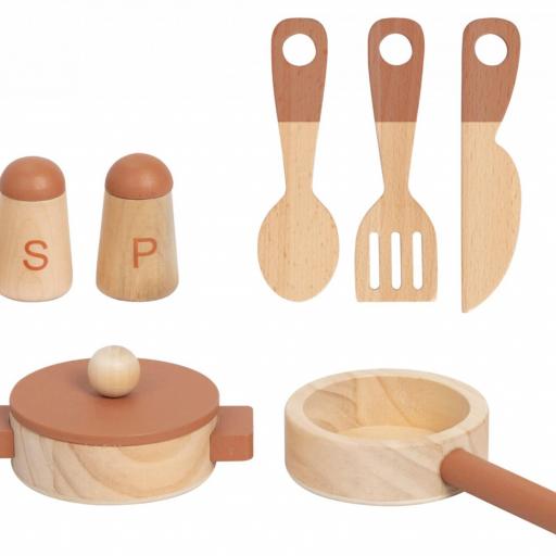 Cocina madera beige con accesorios ref.Tj548 [1]