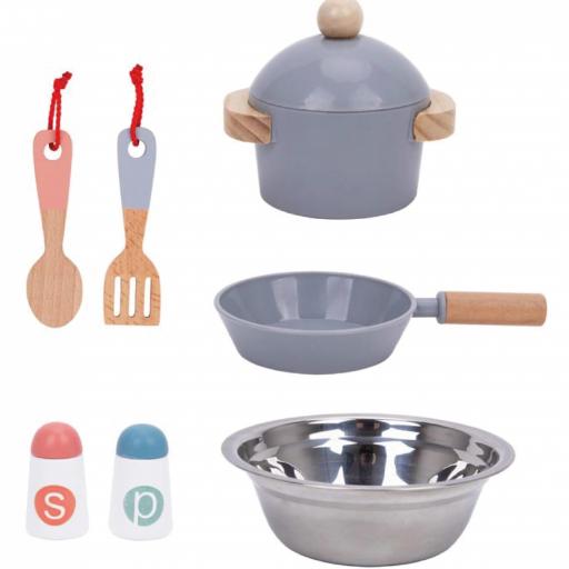 Cocina madera verde con accesorios ref.Tj250 [1]
