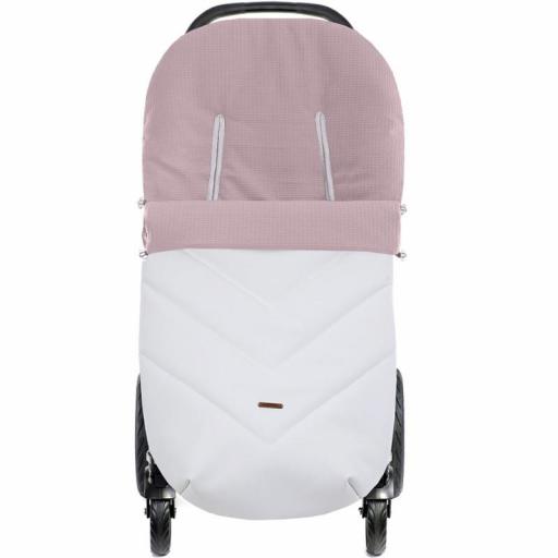 Saco silla universal Uzturre mod.Olimpia Rosa empolvado polipiel beig