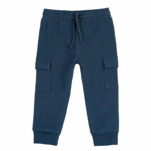 Pantalón cargo algodón Chicco azul  ref.101006