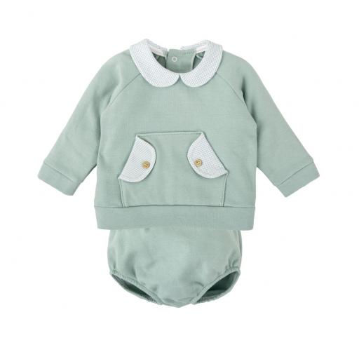 Conjunto ranita Refugio Babidú verde ref.40124