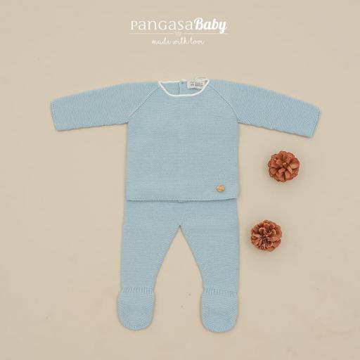 Conjunto polaina Pangasa celeste empolvado ref.1503110