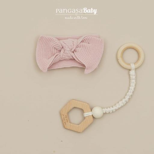 Diadema lana Pangasa rosa empolvado ref.1445000