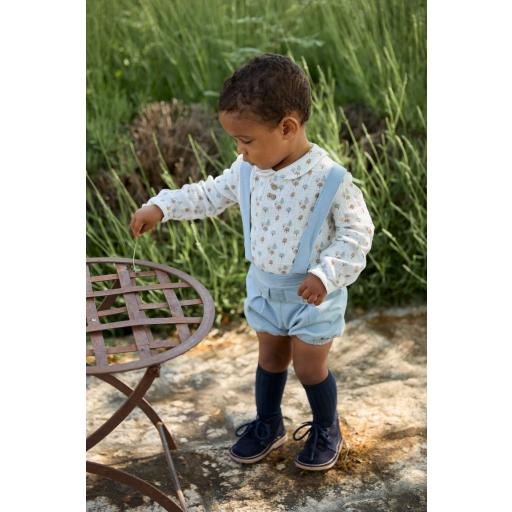 Conjunto niño Sheffield Martín Aranda celeste grisáceo ref.20278