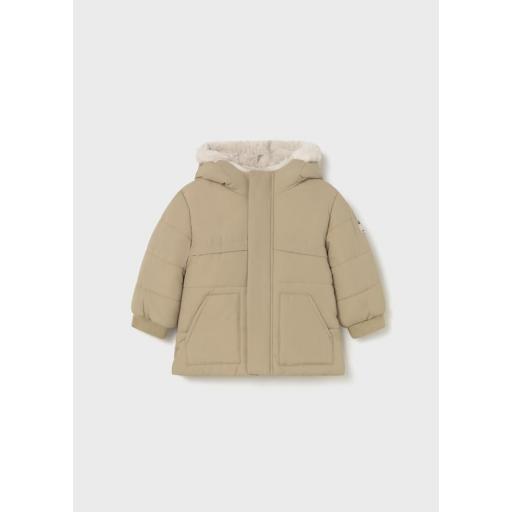 Abrigo chaquetón pelo Mayoral color beige ref.2424