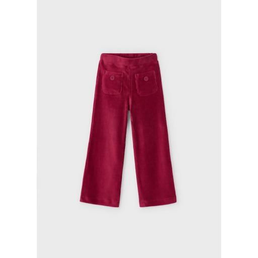 Pantalon punto pana niña Mayoral cereza ref.4575