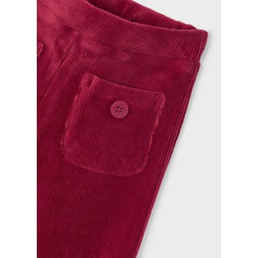 Pantalon punto pana niña Mayoral cereza ref.4575 [1]