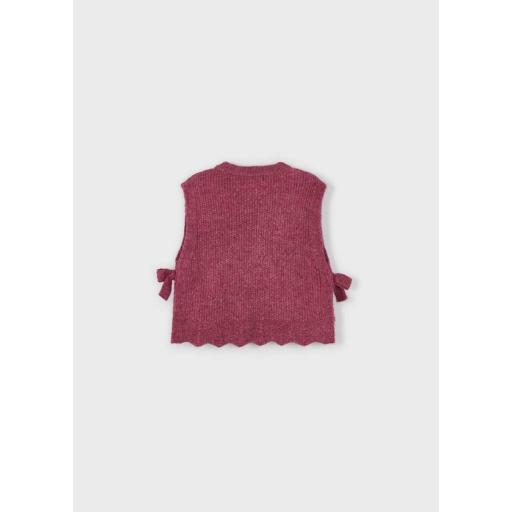 Chaleco tricot lazos Mayoral cereza ref.4314 [2]
