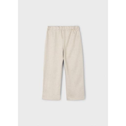 Pantalón punto pinzas niña Mayoral beige ref.4573 [2]
