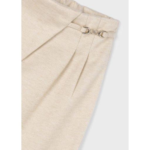 Pantalón punto pinzas niña Mayoral beige ref.4573 [1]