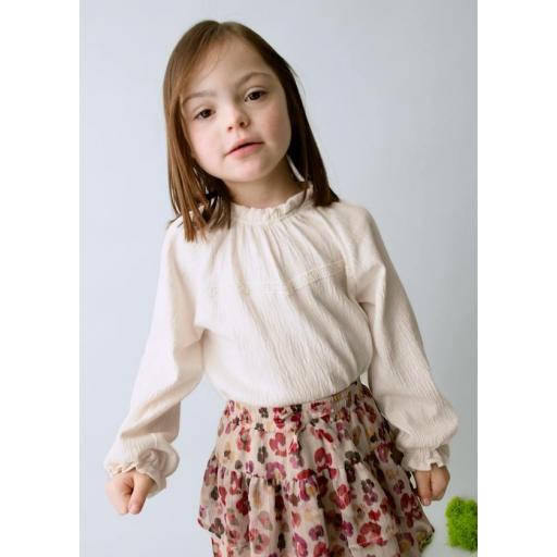 Camiseta punto bambula Mayoral color Machiatto ref.4003