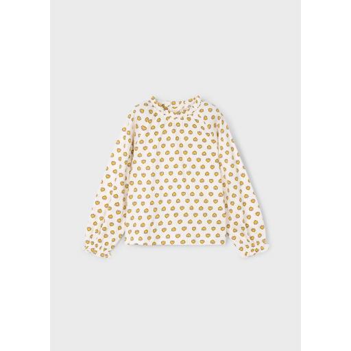 Camiseta punto bambula Mayoral color Mac mostaza ref.4003