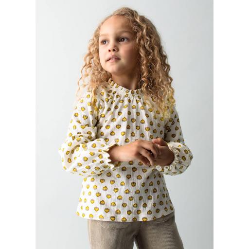 Camiseta punto bambula Mayoral color Mac mostaza ref.4003 [3]