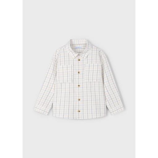 Camisa cuadros niño Mayoral Nata ref.4128