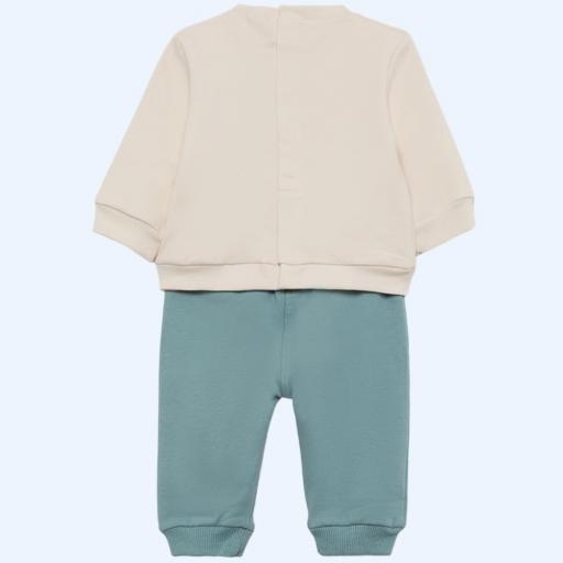 Conjunto niño sudadera My baby penguin Street Monkey verde ref.352040 [1]