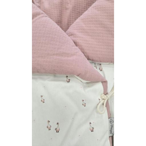 Saco manta reversible capazo universal ocas rosa D´peques  [1]