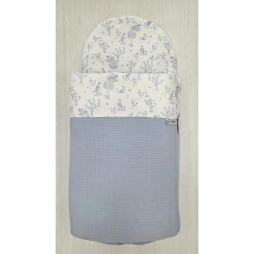 Saco interior capazo Vintage azul D´peques  [0]