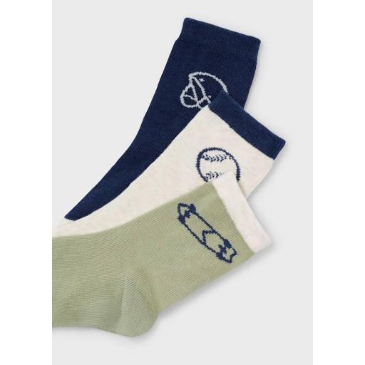 Pack 3 pares calcetines verde Mayoral ref.10050 [1]