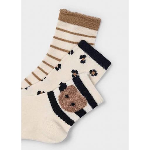 Pack 3 pares calcetines camel/negro Mayoral ref.10056 [1]