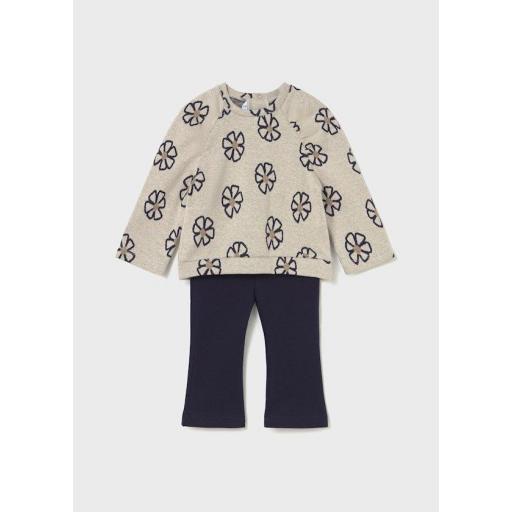 Conjunto legging y sudadera estampada marino Mayoral ref.2742 [0]